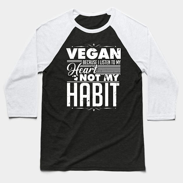 Vegan Baseball T-Shirt by OfCA Design